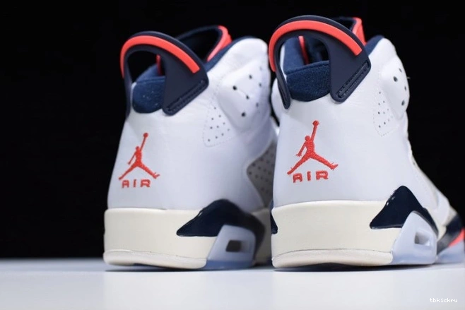 Cheap TBK Retro Infrared Air 23-Neutral 6 White Jordan Tinker 384664-104 Grey-Sail 0714